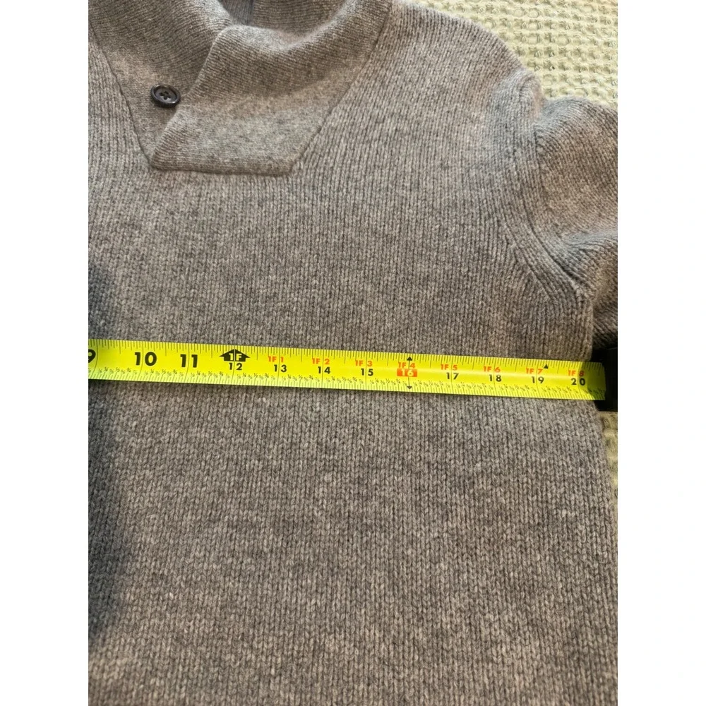 Banana Republic Mens Gray Wool Cashmere Angora Shawl Collar Sweater Small. EUC